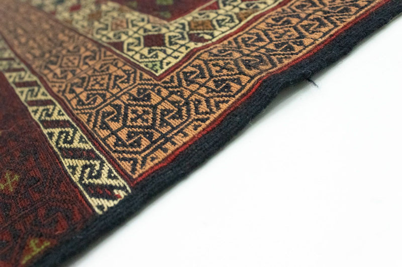 Kelim Afghan Teppich 121x188cm - braun