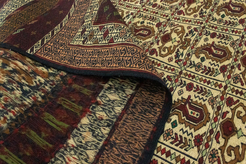 Kelim Afghan Teppich 121x188cm - braun