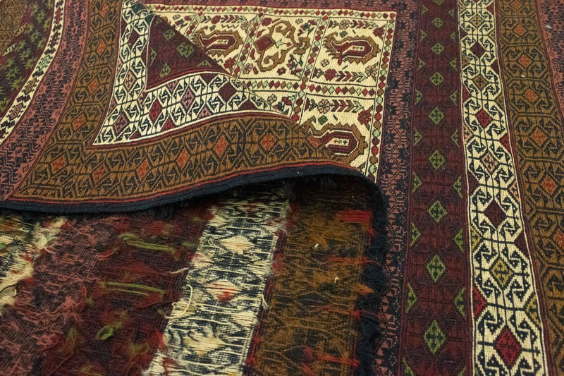 Kelim Afghan Teppich 123x196cm - beige