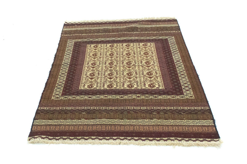 Kelim Afghan Teppich 123x196cm - beige