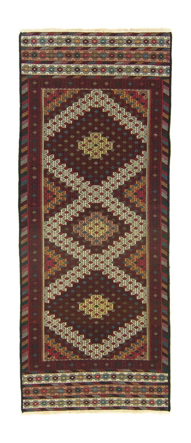 Kelim Afghan Teppich 75x190cm - braun