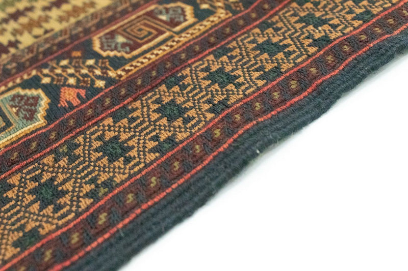 Kelim Afghan Teppich 89x186cm - braun