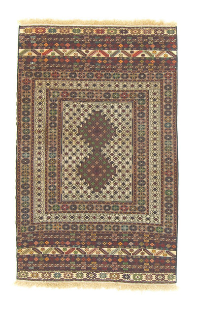 Kelim Afghan Teppich 100x157cm - beige