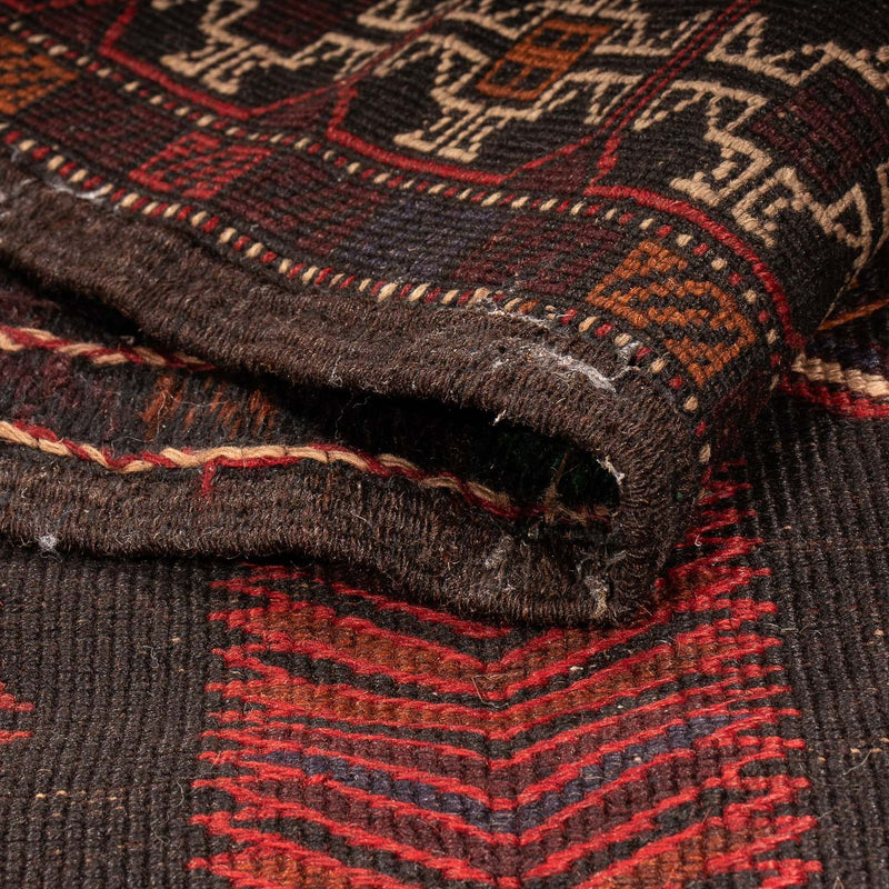 Afghan Teppich 127x189cm - Orientteppich - braun