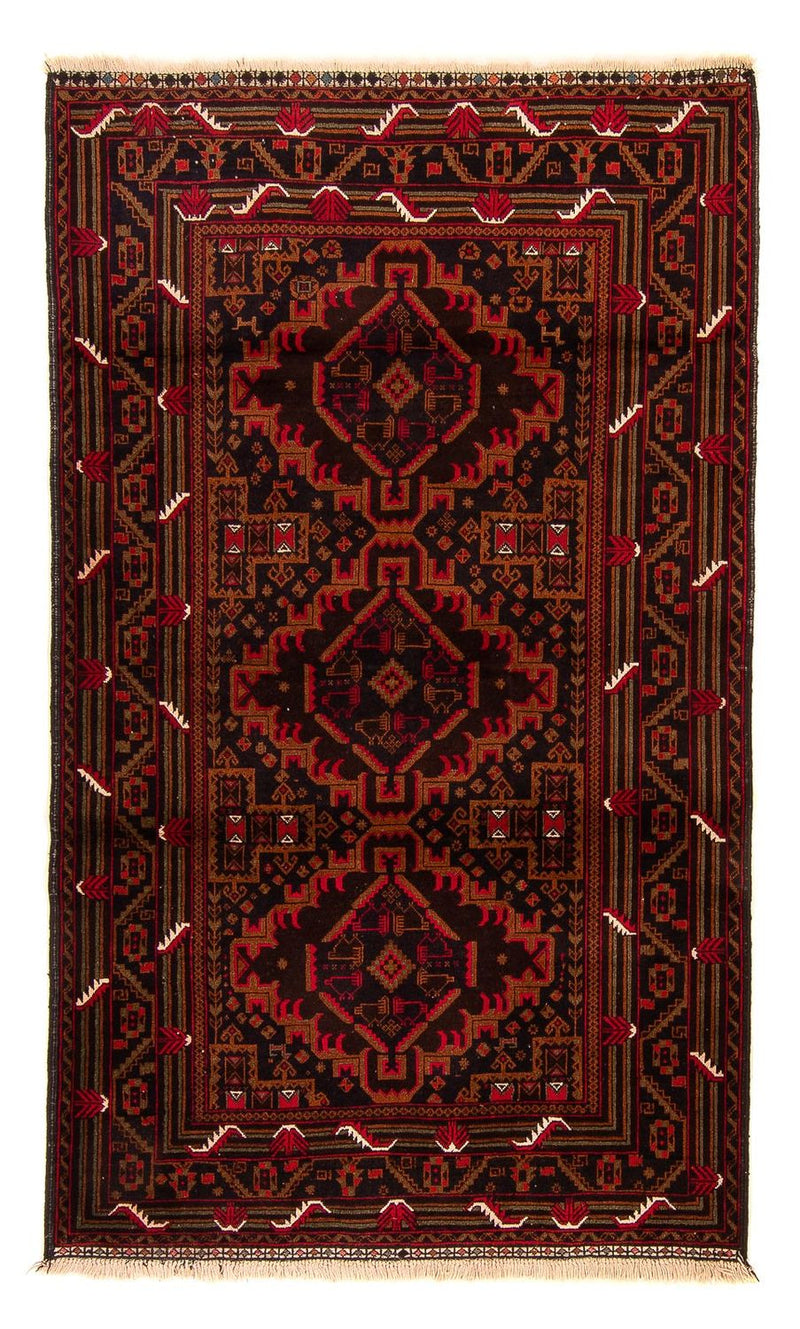 Belutsch Teppich 125x204cm - Orientteppich - braun