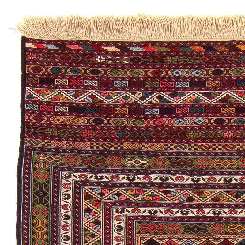 Kelim Afghan Teppich 120x185cm - mehrfarbig