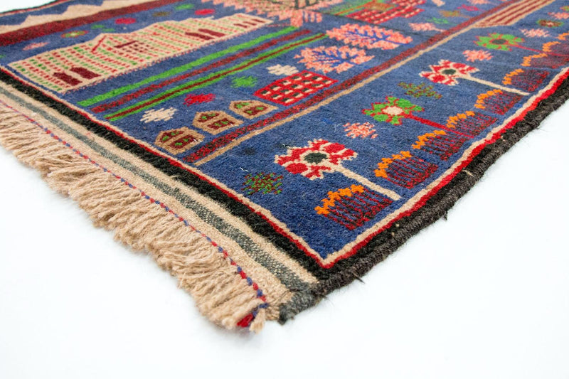 Belutsch Teppich 89x135cm - Orientteppich - mehrfarbig