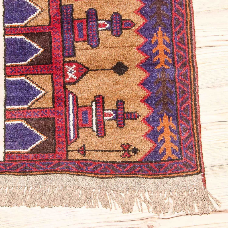 Belutsch Teppich 83x130cm - Orientteppich - mehrfarbig