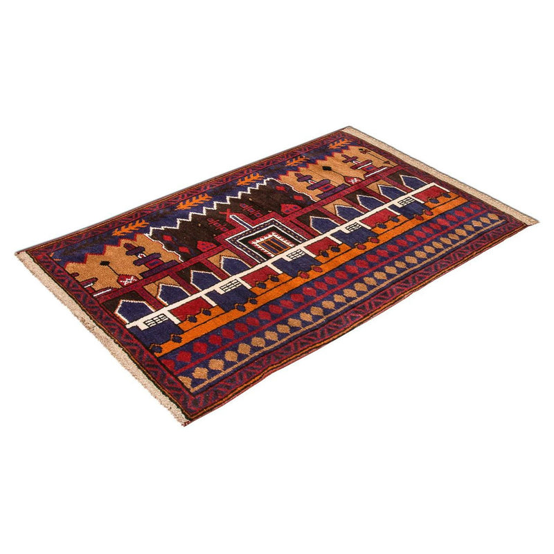 Belutsch Teppich 83x130cm - Orientteppich - mehrfarbig