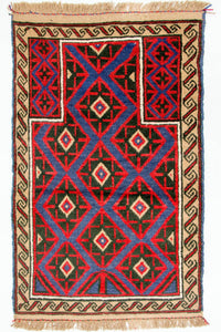 Belutsch Teppich 82x135cm - Orientteppich - rot – product image