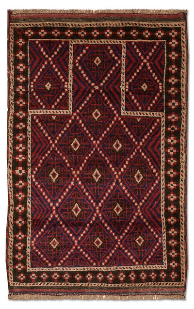 Belutsch Teppich 85x127cm - Orientteppich - mehrfarbig