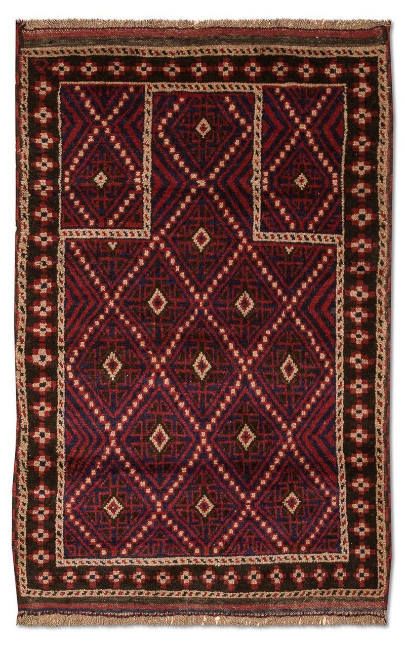 Belutsch Teppich 85x127cm - Orientteppich - mehrfarbig