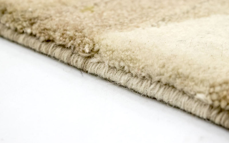 Gabbeh Teppich Indus 80x240cm - Wollteppich - beige