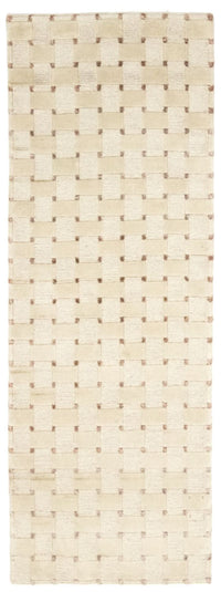 Nepal Teppich 70x200cm - Wollteppich - beige – product image
