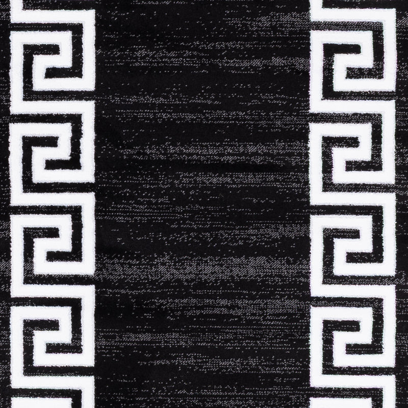 Orientalischer Webteppich 160x230cm - schwarz-weiß