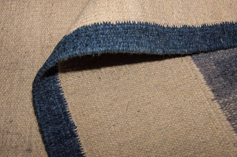 Kelim Modern Teppich 80x250cm - blau