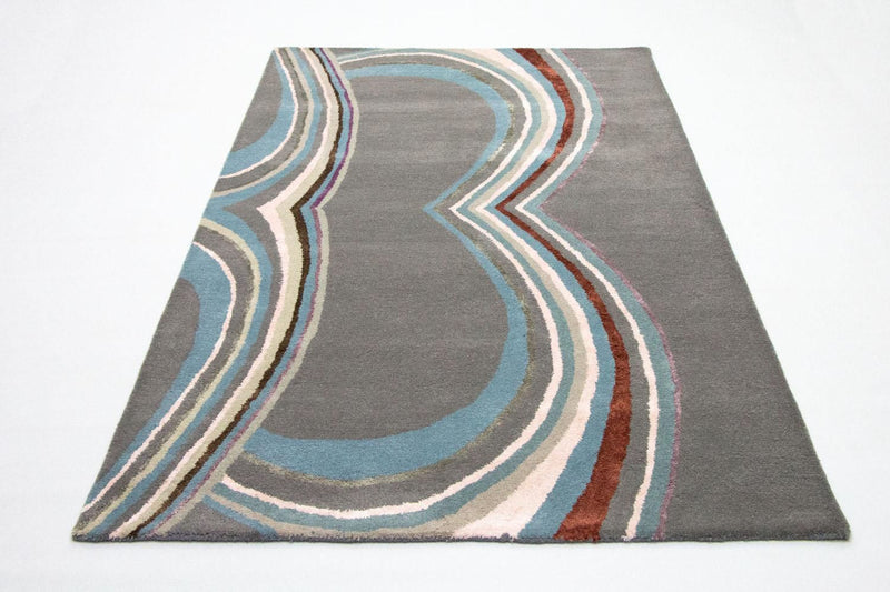 Designer Teppich 153x241cm - mehrfarbig
