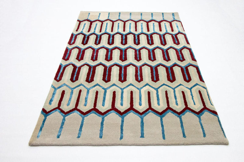 Designer Teppich 156x241cm - beige