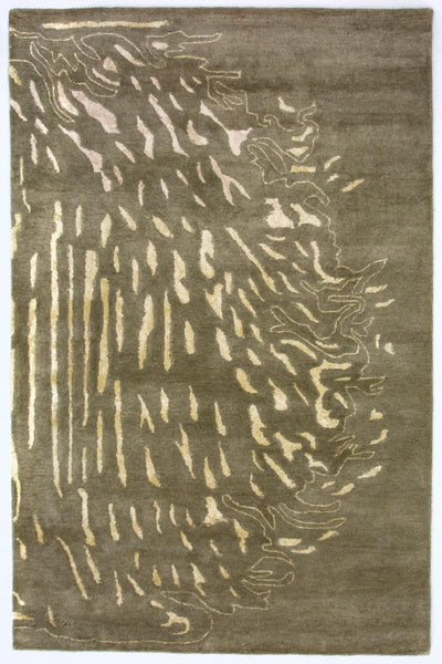 Designer Teppich 153x242cm - braun