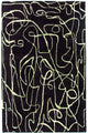 Designer Teppich 152x243cm - blau