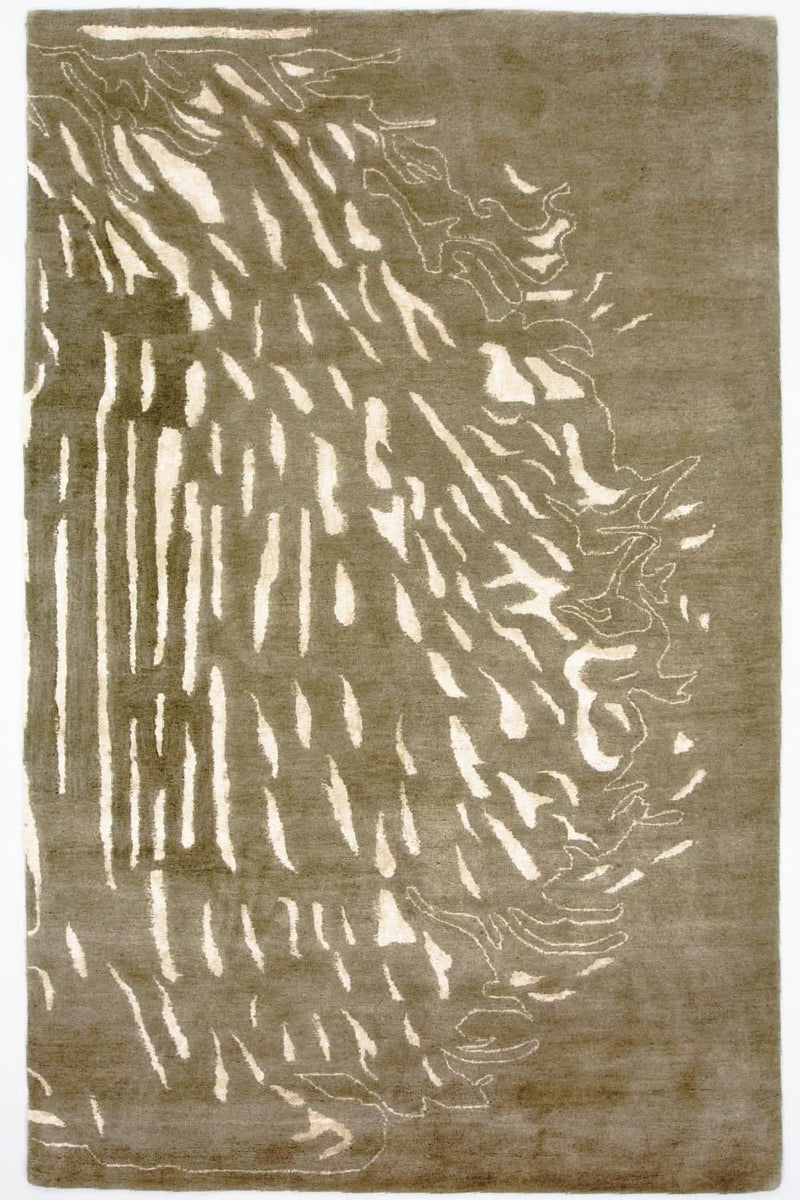 Designer Teppich 153x242cm - braun