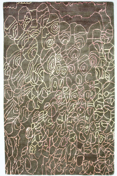 Designer Teppich 152x244cm - mehrfarbig