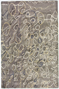Designer Teppich 155x243cm - silber – product image