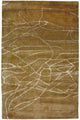 Designer Teppich 150x243cm - braun