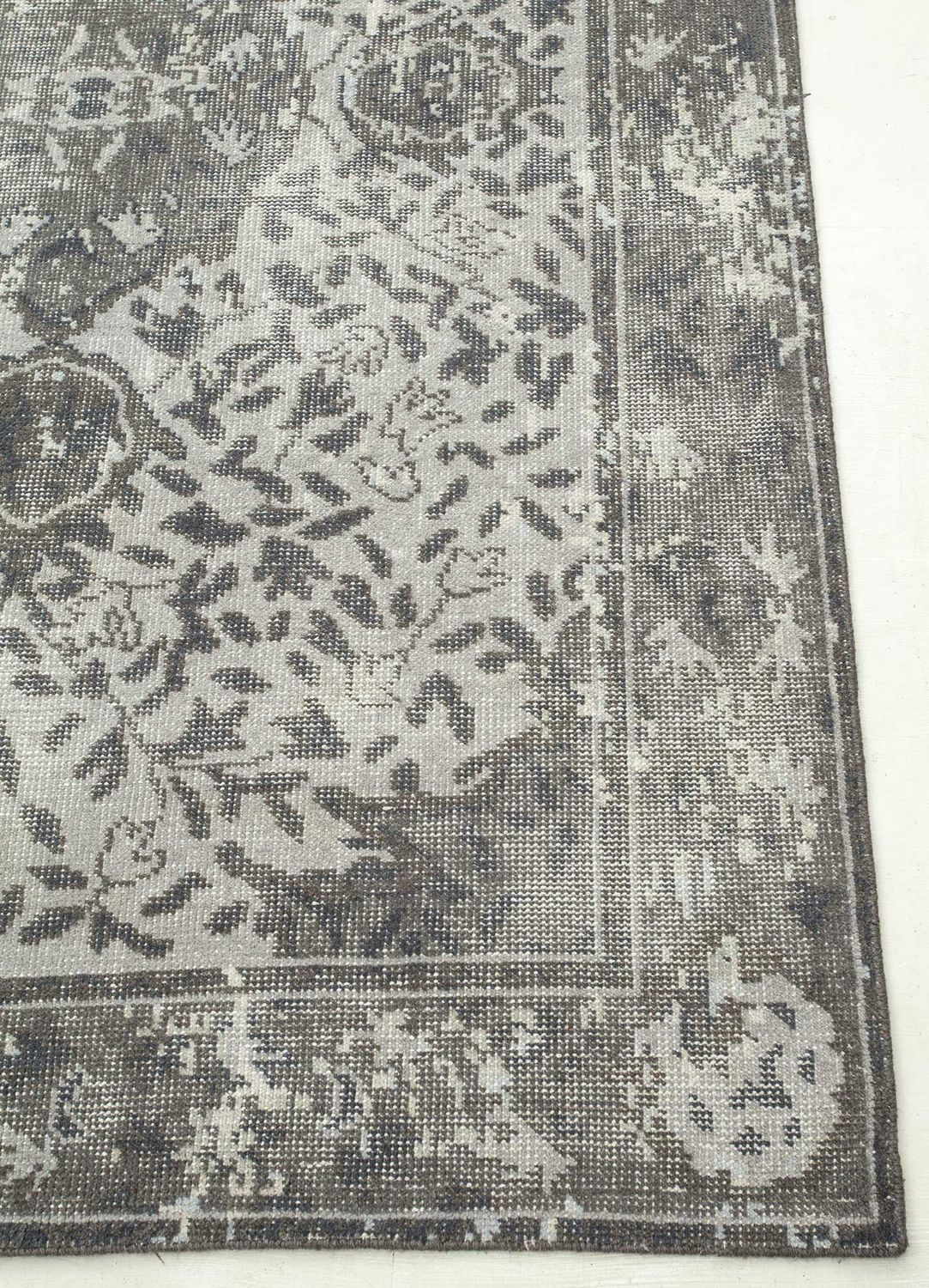 Wollteppich - 240 x 300 cm - grau
