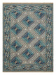 Wollteppich - 150 x 240 cm - hellblau