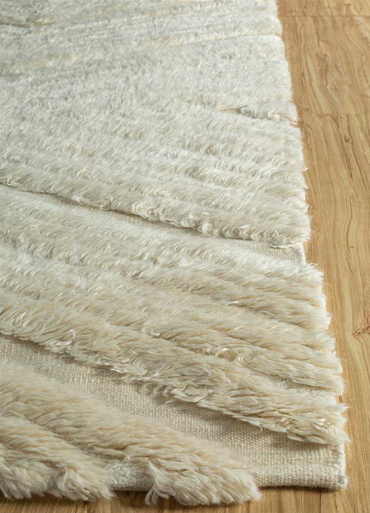 Wollteppich - 150 x 240 cm - creme