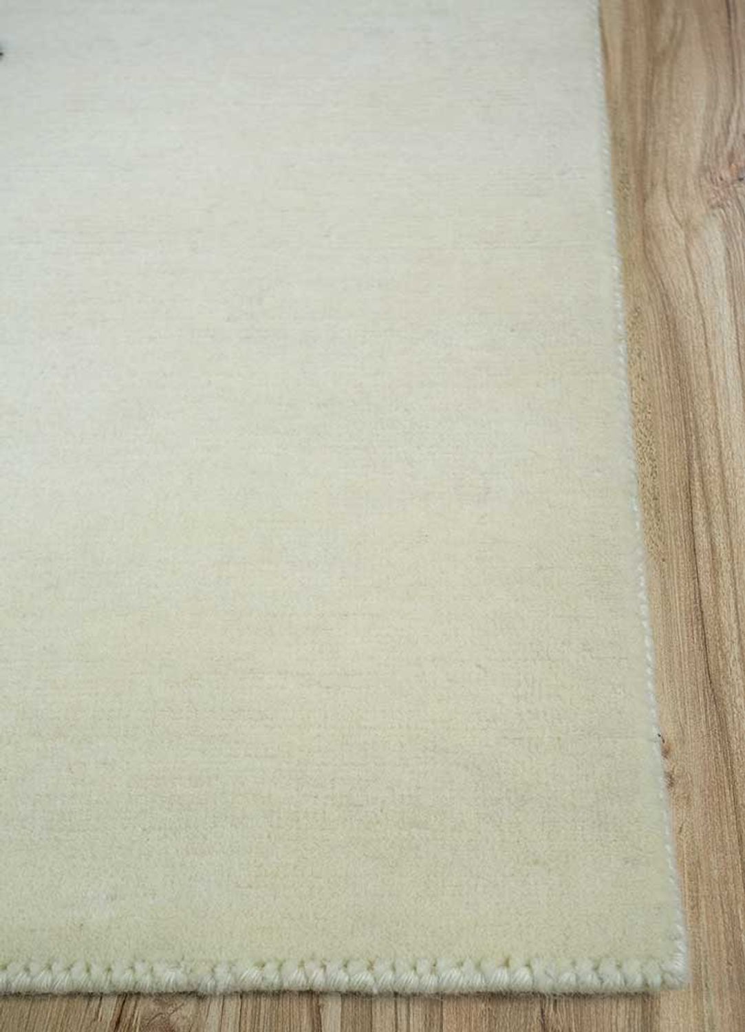Wollteppich - 180 x 270 cm - hellgrau