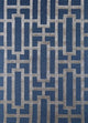 Wollteppich - 180 x 270 cm - blau
