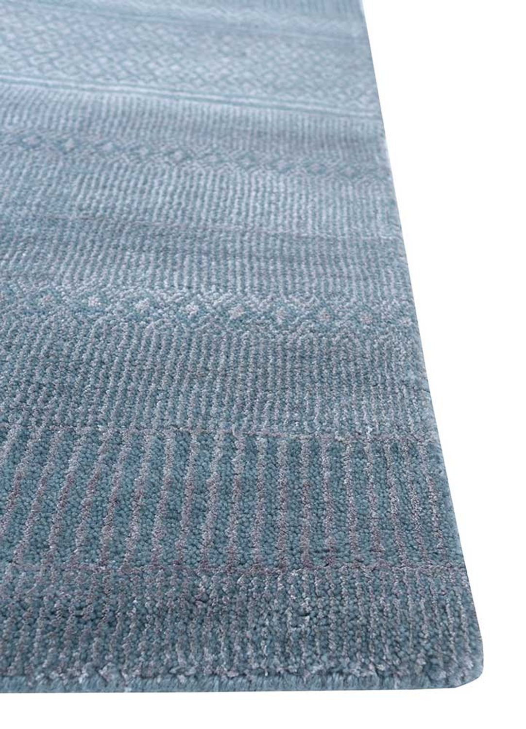 Wollteppich - 240 x 300 cm - blau