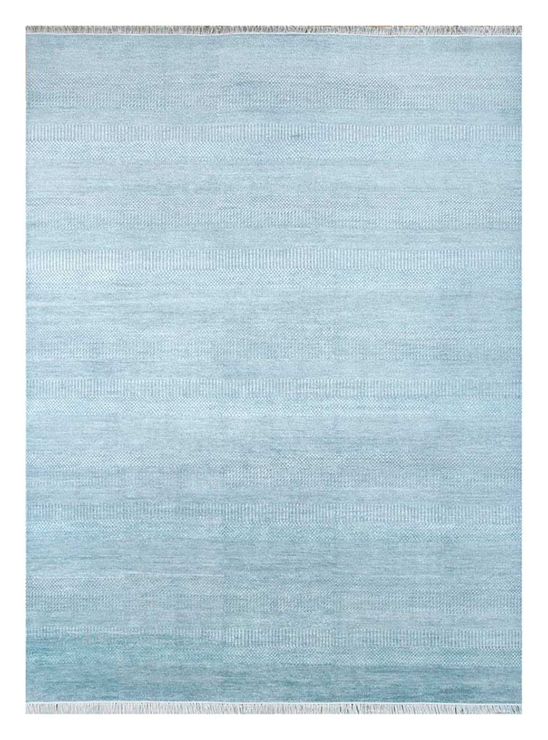 Wollteppich - 240 x 300 cm - hellblau