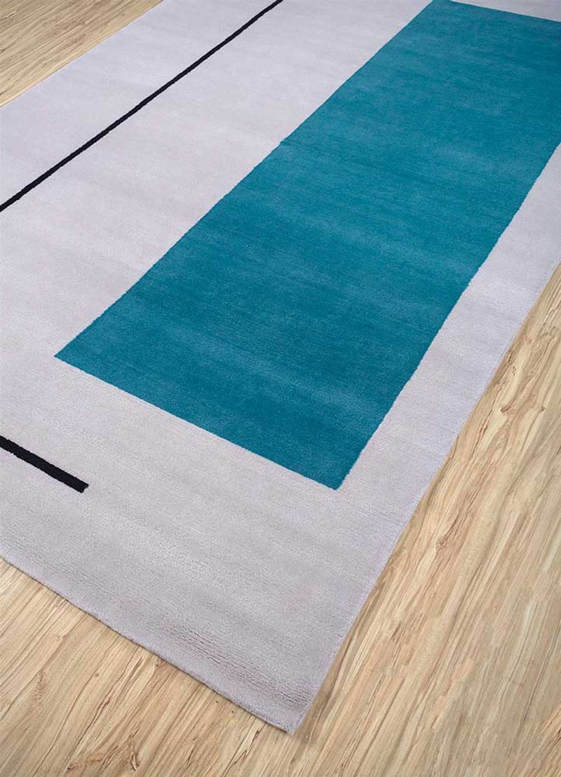 Wollteppich - 180 x 270 cm - dunkelgrau
