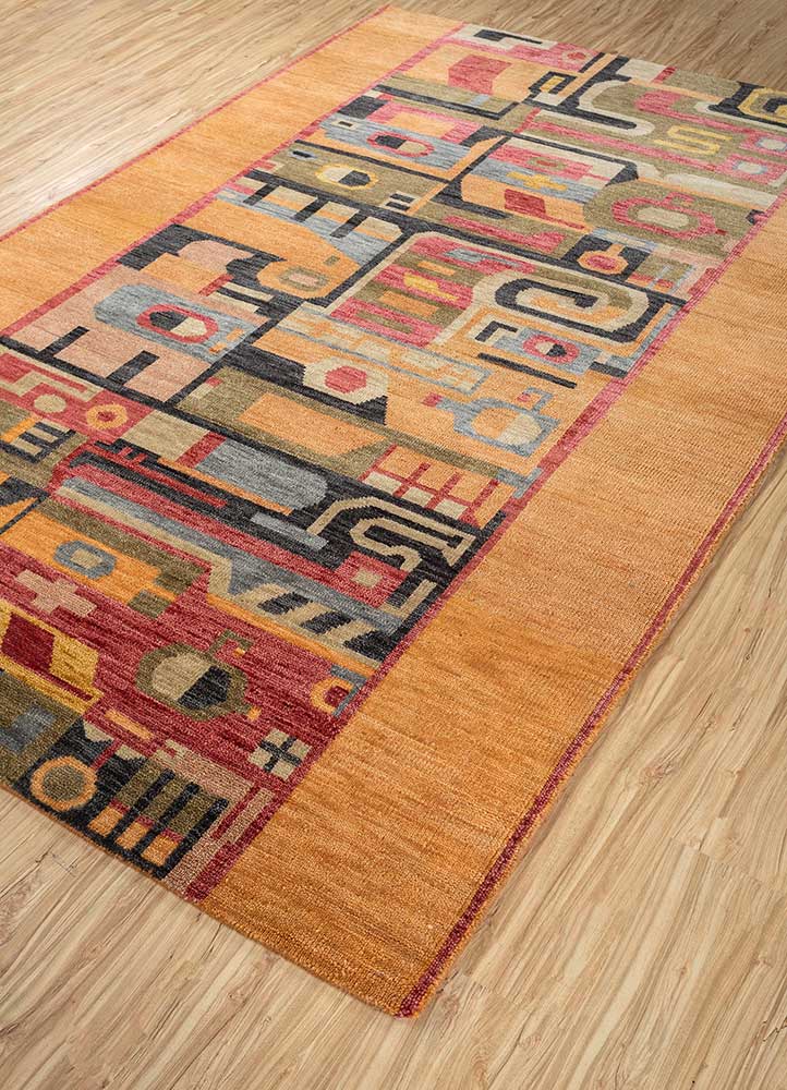 Wollteppich - 180 x 270 cm - orange