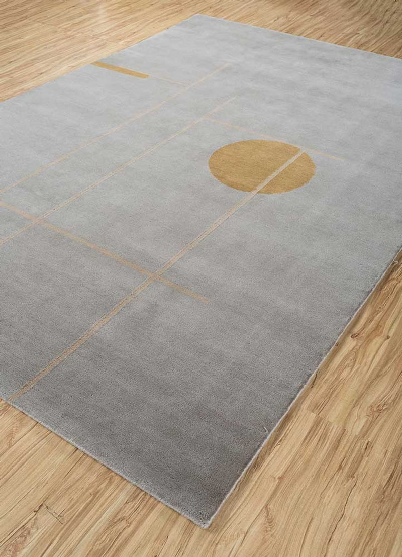 Wollteppich - 270 x 360 cm - grau