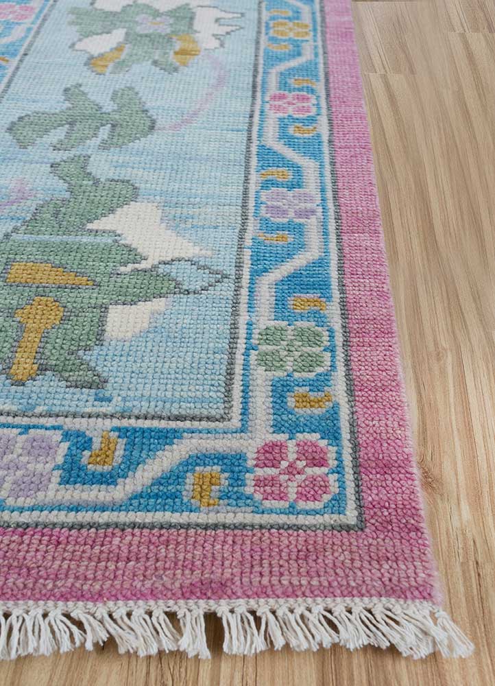 Wollteppich - 180 x 270 cm - rosa