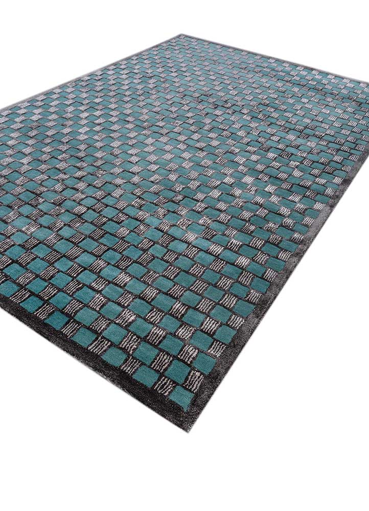 Wollteppich - 180 x 270 cm - dunkelblau