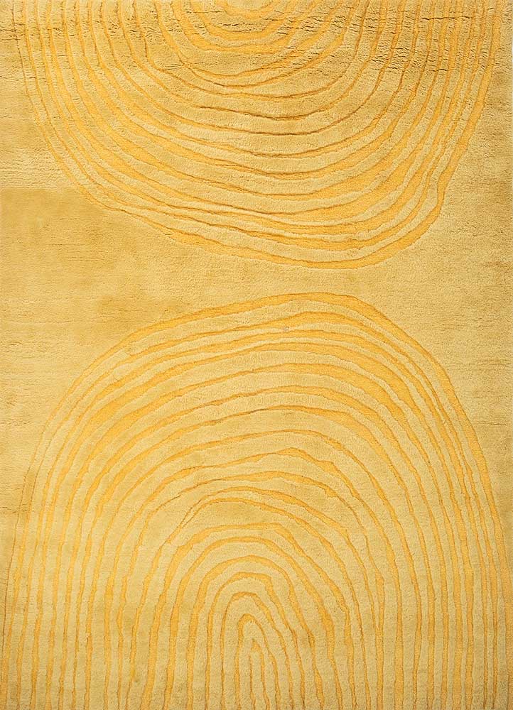 Wollteppich - 240 x 300 cm - gold