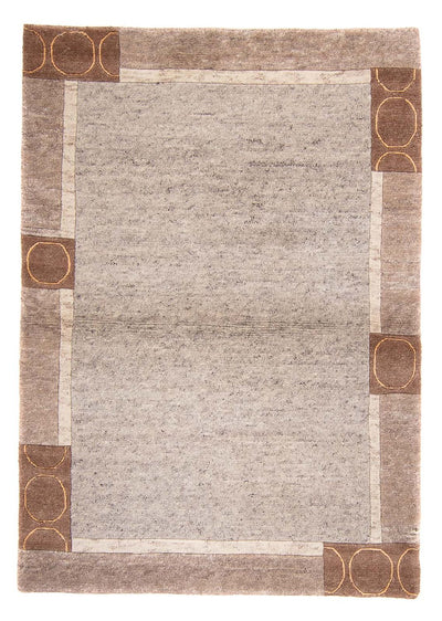 Nepal Teppich 118x174cm - Wollteppich - flieder