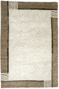 Nepal Teppich 120x178cm - Wollteppich - beige – product image