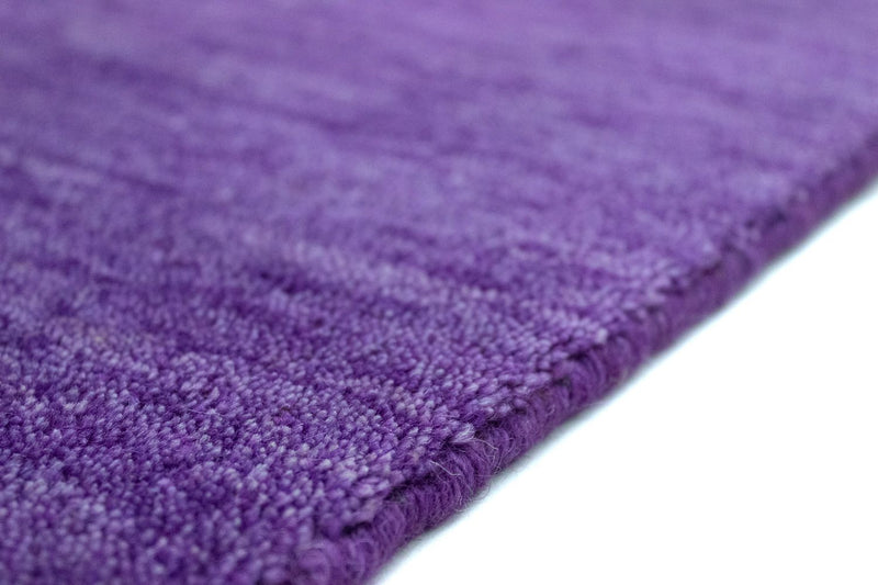 Gabbeh Teppich Indus 80x400cm - Wollteppich - lila