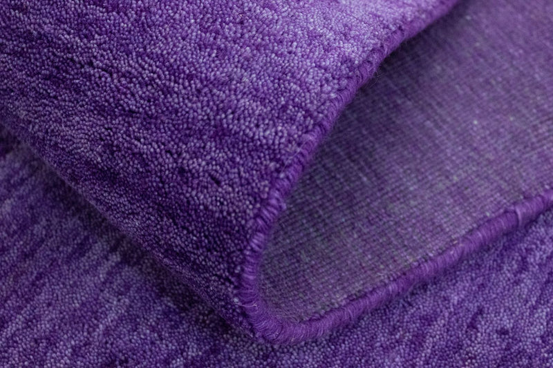 Gabbeh Teppich Indus 80x400cm - Wollteppich - lila