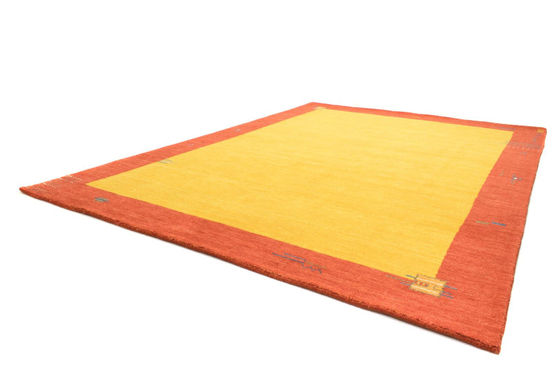 Gabbeh Teppich Indus 250x300cm - Wollteppich - gold