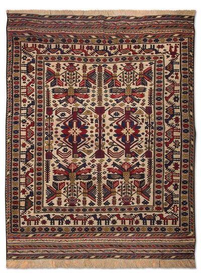Kelim Teppich Old 185x276cm - beige