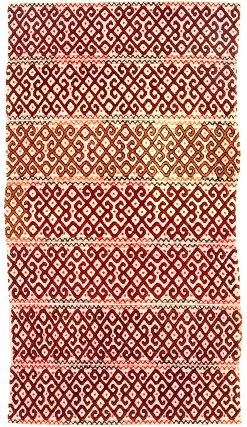 Kelim Afghan Teppich 127x240cm - mehrfarbig
