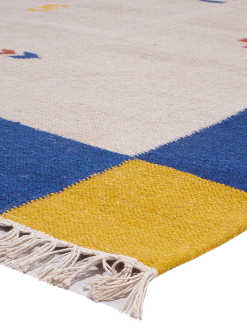 Kelim Modern Teppich 170x240cm - beige