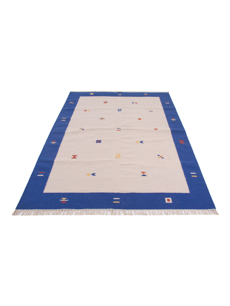 Kelim Modern Teppich 170x240cm - beige